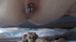 Free Scat Sexfilm mit einer Arschfotze in Nahaufnahme